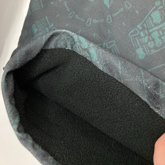 Skida Gray Green Print Fleece Lined Neck Warmer Adult OS Ski Snowboard Outdoors - Picture 5 of 8